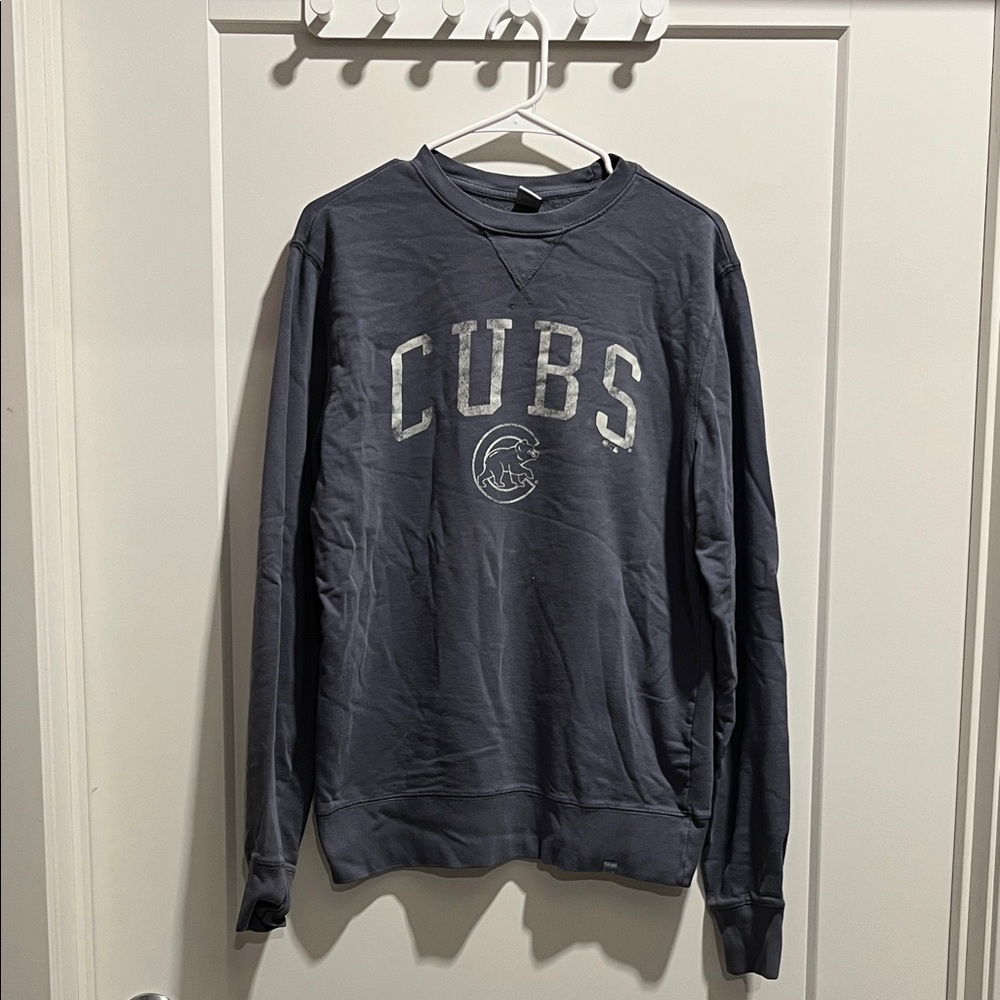 Vintage Chicago Cubs Navy Oversized Sweatshirt, Size S